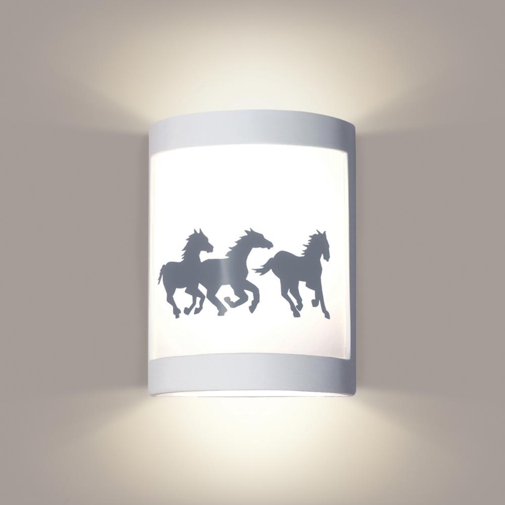 Cheyenne Wall Sconce: Safety Yellow (Wet Sealed Top)