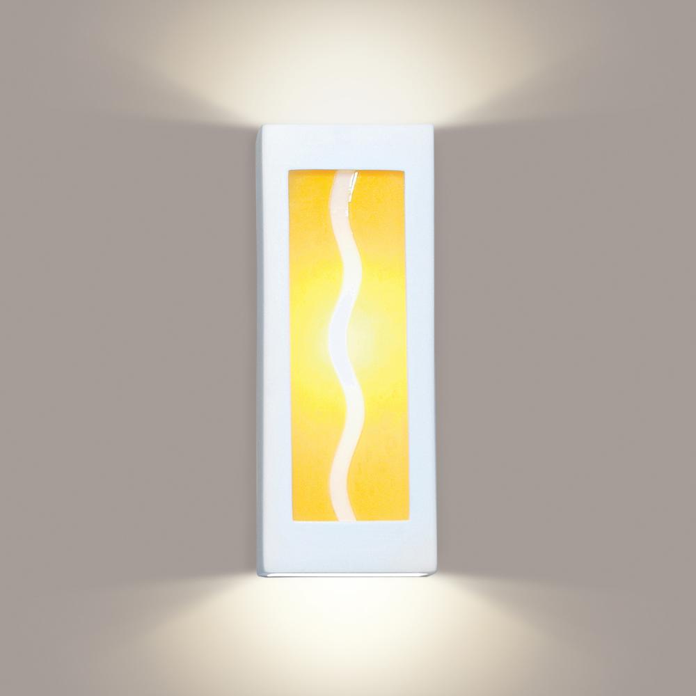 Amber Wave Wall Sconce with LED bulb included