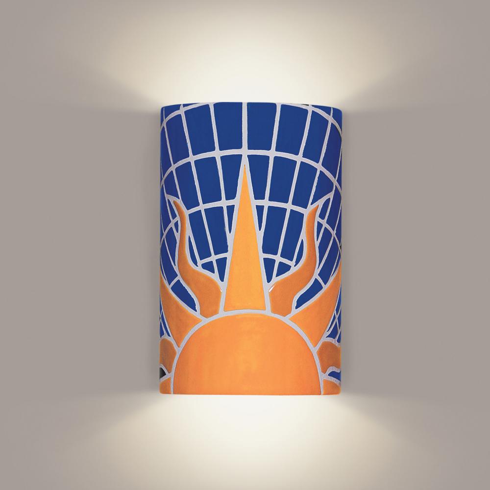 Solar Wall Sconce Composite with LED bulb included